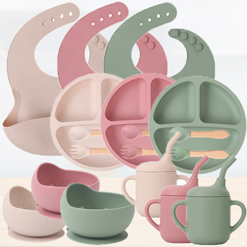 Silicone Suction Bowl - Набор детской силиконовой посуды, 1/2/3/5 шт.