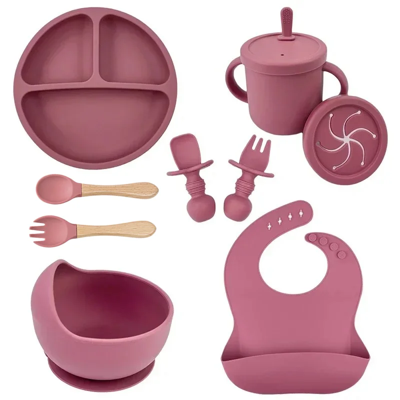 Silicone Suction Bowl - Пищевой силиконовый набор детской посуды, миска