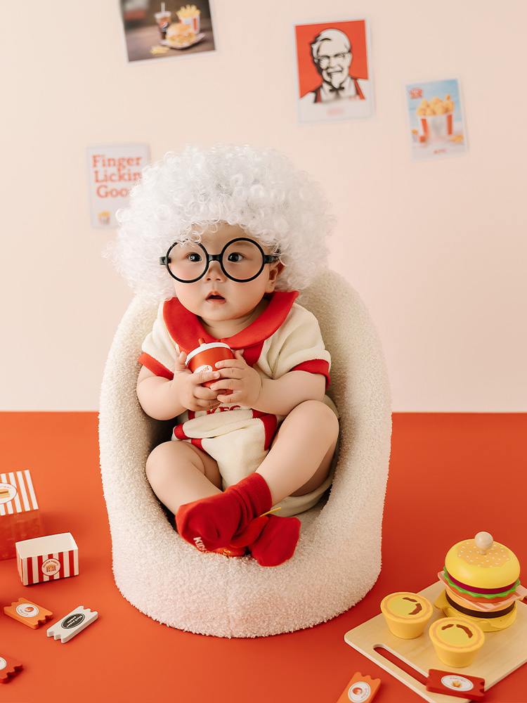 Baby Food With Chicken - Комплект для фотосессии младенцев на 100