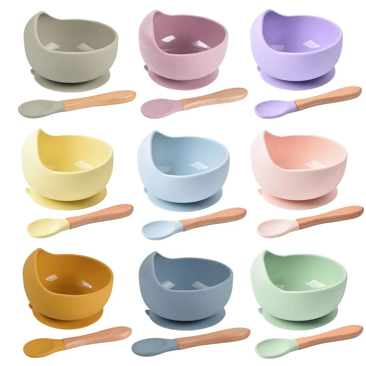 Silicone Suction Bowl - 2 шт. силиконовая чаша для кормления