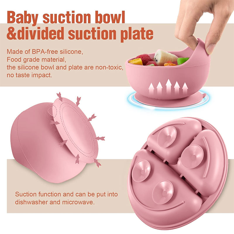 Набор детской силиконовой посу – обзор и цена Silicone Suction Bowl